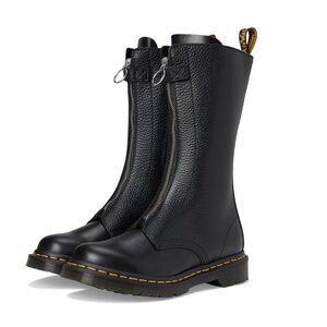 Dr. Martens 1B99 Front Zip Leather Mid Calf Boots NEW